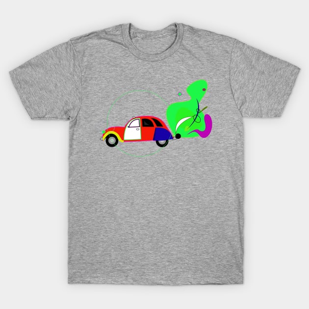 color car T-Shirt by momomoma